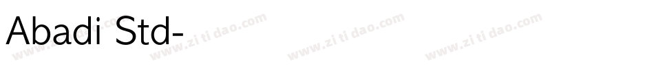 Abadi Std字体转换